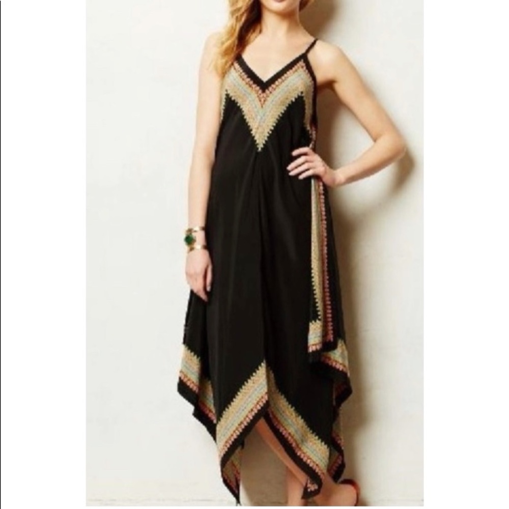 Anthropologie Vanessa Virginia Scarf Hem Dress